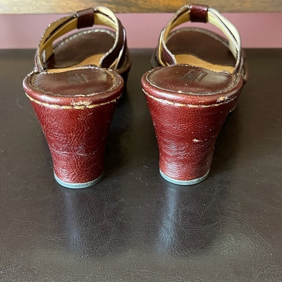 Born leather chunky strap slip on sandals size 7 - Picture 4 of 14